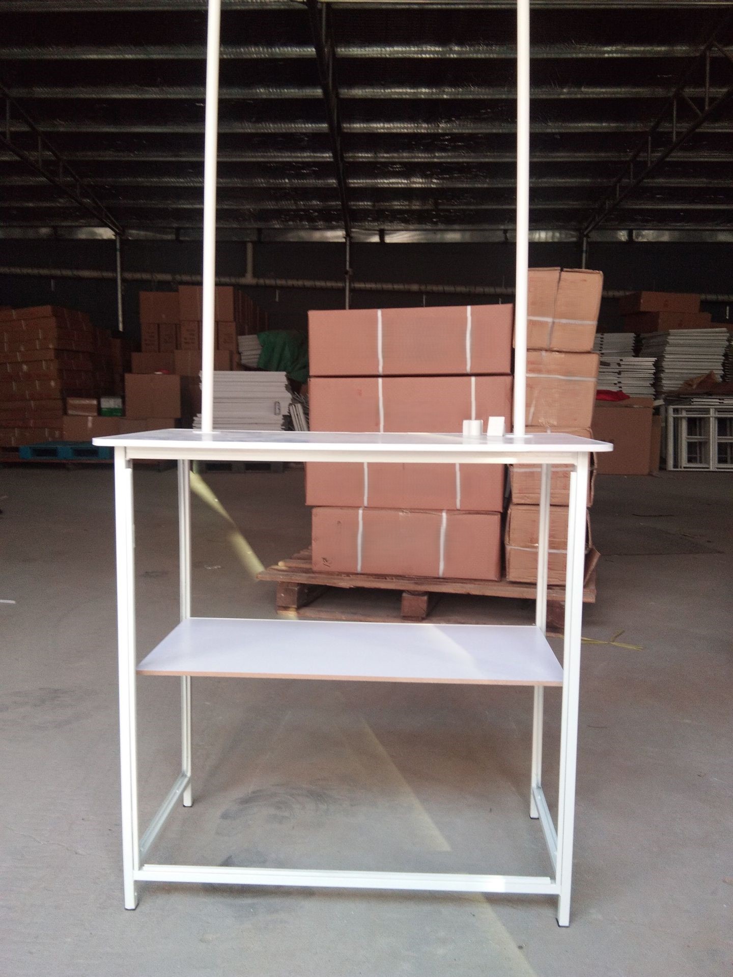 Shopping mall promotion folding display stand 3 01