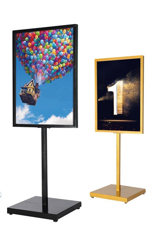 Double pole sign stand floor sign 19 02