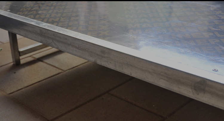 Assembled folding catwalk stage frame for exhibition 36