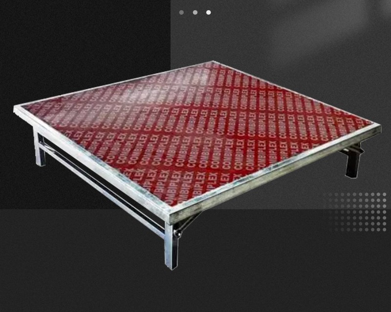 Folding outdoor stage frame reinforced load bearing 38 02