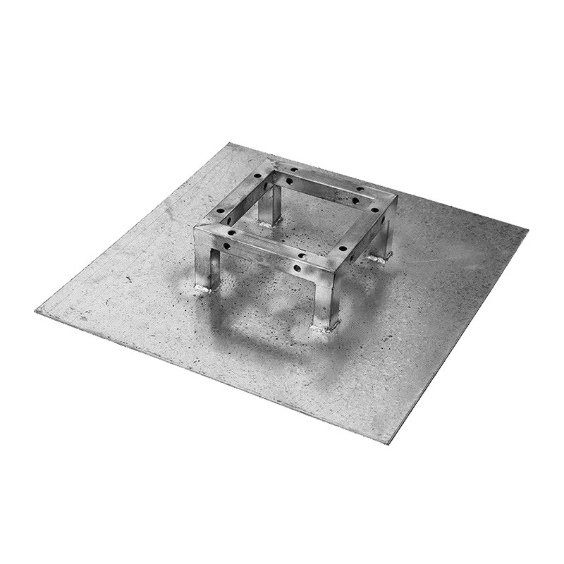 Special thickened truss iron plate base for square tube 43 01